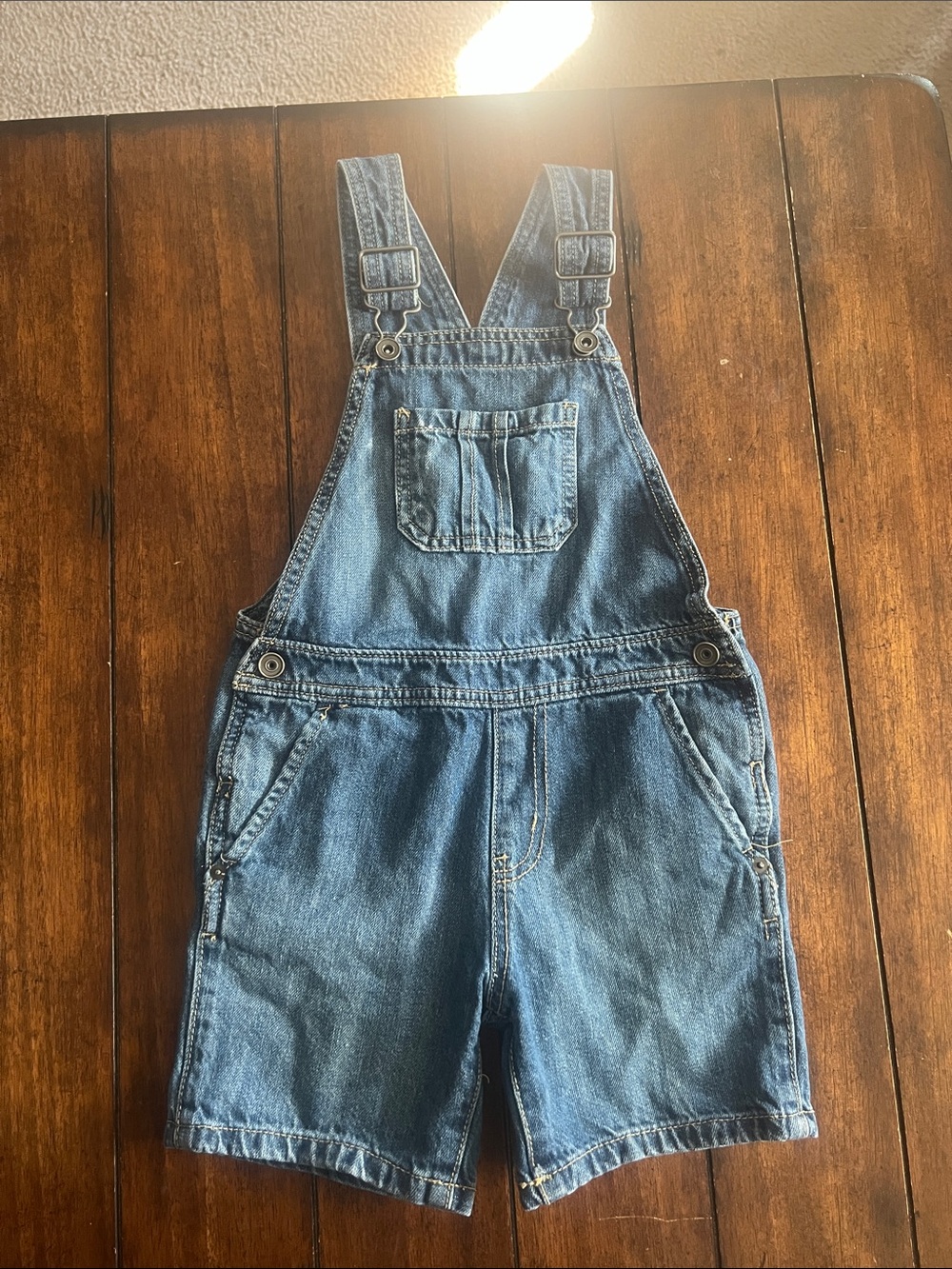 🎉🎉 5 for $20🎉🎉Classic Denim Short Overalls - Blue